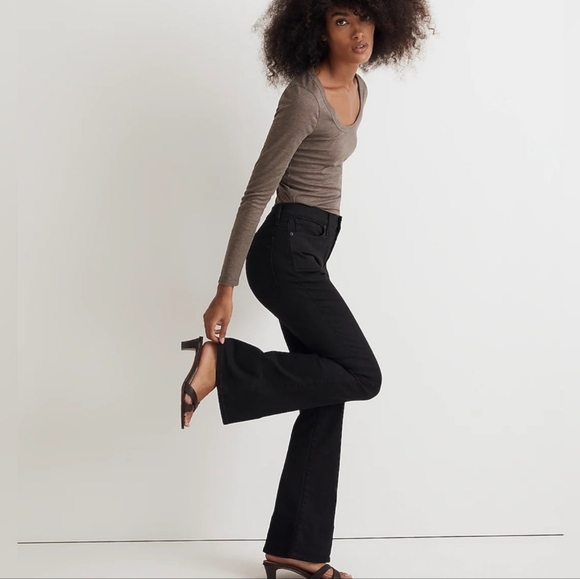 Madewell Skinny Flare Black Jeans 31